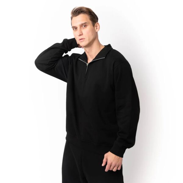 HERO-4020 Unisex Quarter Zip Sweatshirt Thumbnail