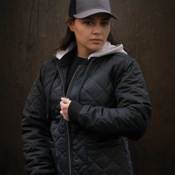 ATC WeRK™ QUILTED FREEZER LADIES’ JACKET WITH DETACHABLE HOOD Thumbnail