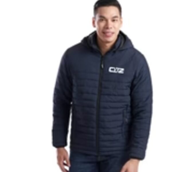 Men's Lightweight Puffy Jacket with detachable hood Thumbnail