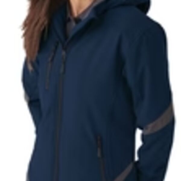 Ladies Colour Contrast Insulated Softshell Jacket Thumbnail