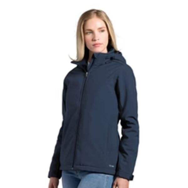 Ladies Insulated Softshell Jacket W/Removeable Hood Thumbnail