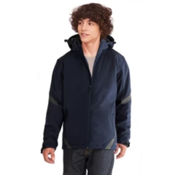Youth Colour Contrast Insulated Softshell Jacket Thumbnail
