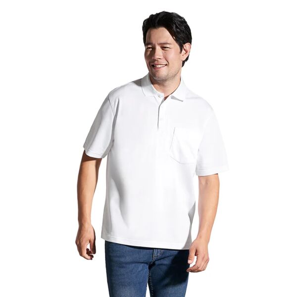 Men's Pique Mesh Polo w/ Pocket Thumbnail