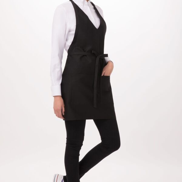 V-Neck Tuxedo Apron Thumbnail