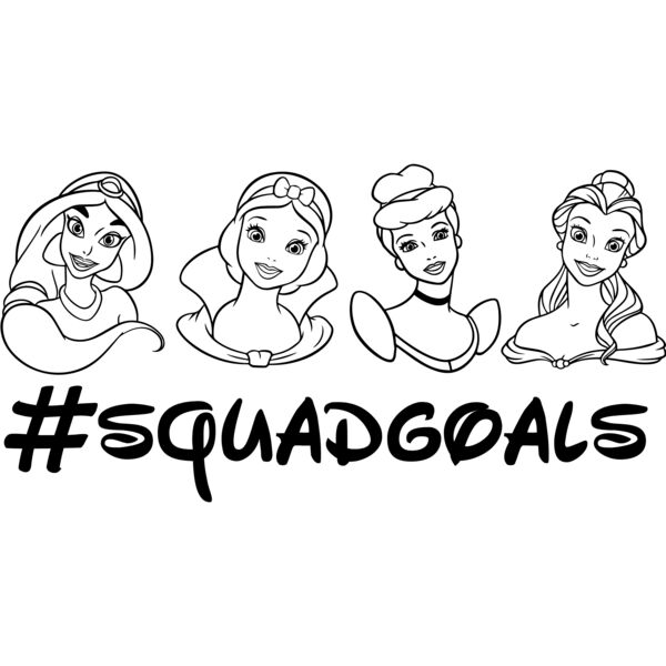 squadgoals outline princess Thumbnail